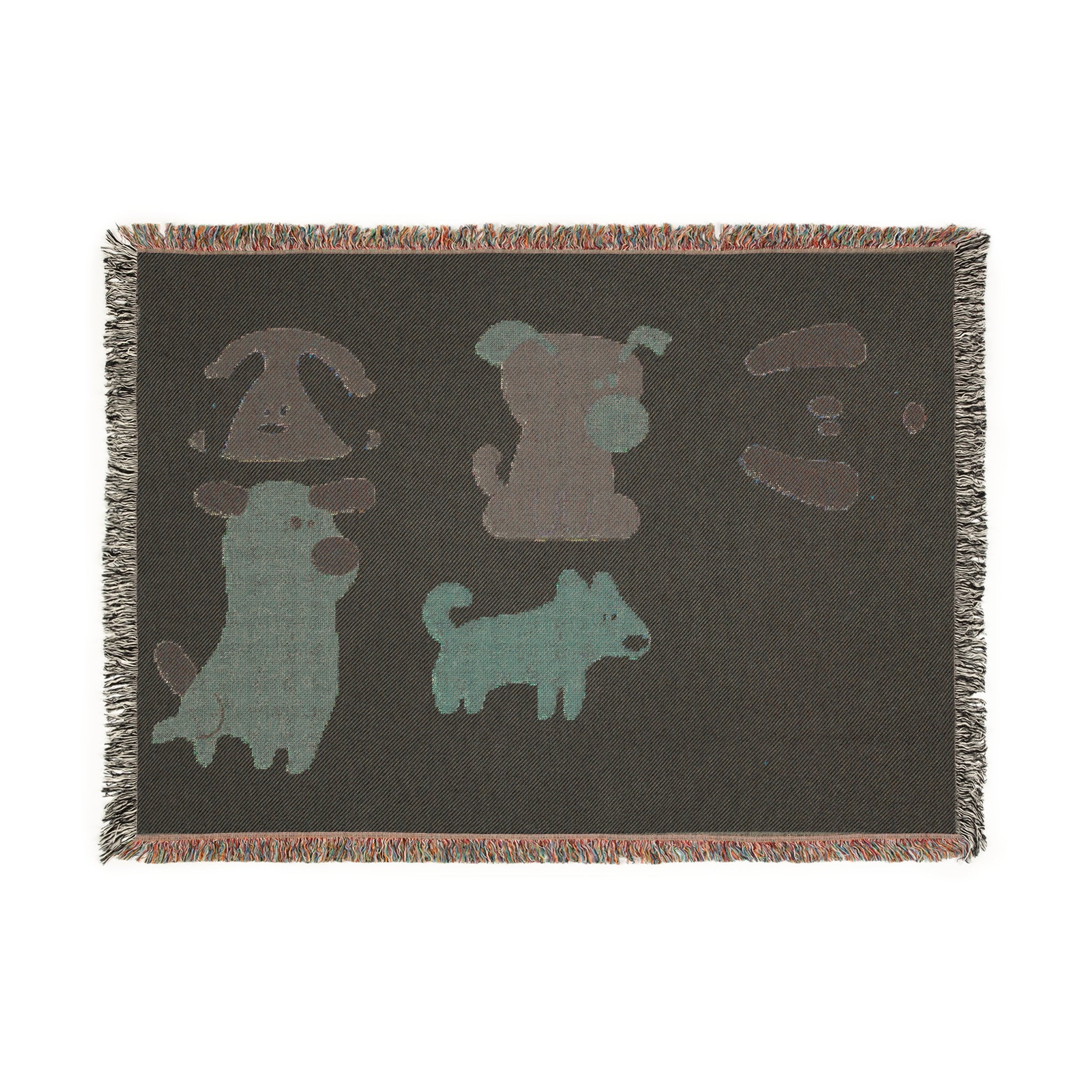 Dog Park 編み込みブランケット